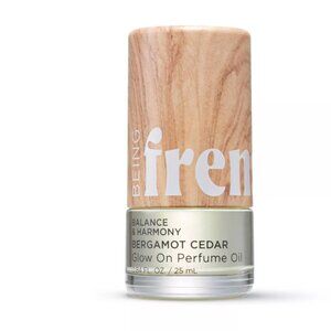 Being Frenshe Glow On Roll-On Fragrance w Essential Oils - Earthy Bergamot Cedar